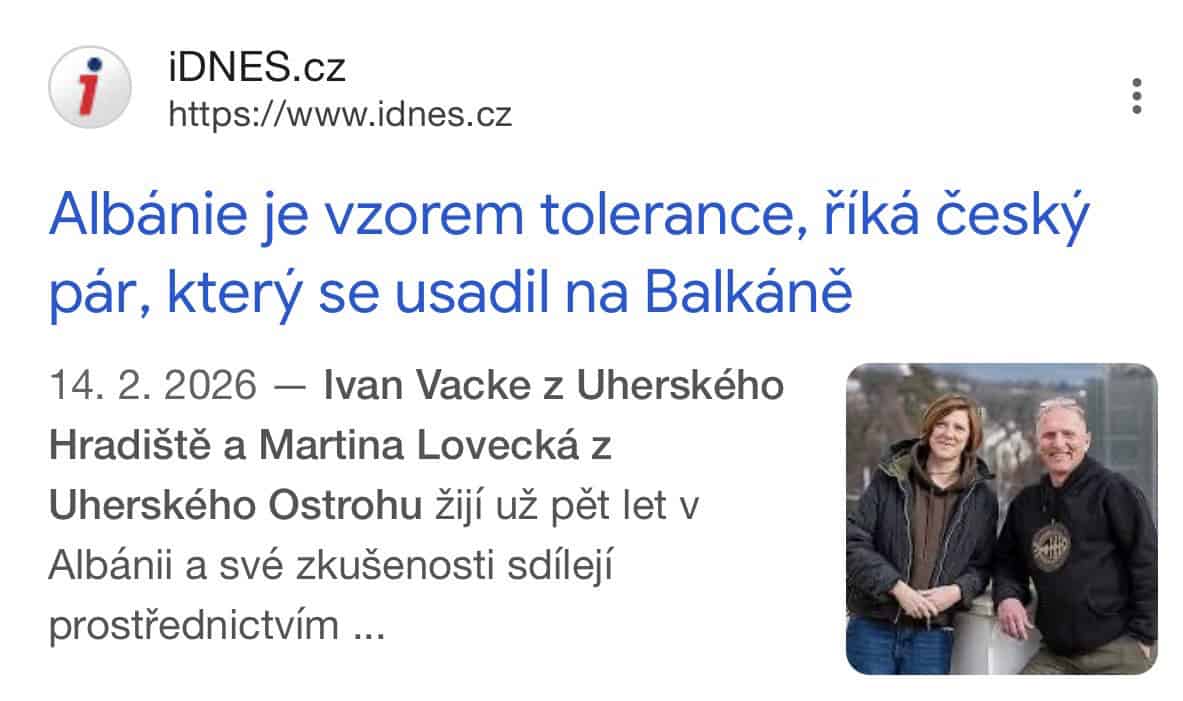 albanie je vzorem tolerance